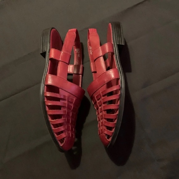 JG Hook Shoes Woven Leather Sling Back Shoes By Jg Hook Poshmark